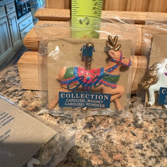 Avon Carousel Magnet Collection Set of two reindeer one unicorn - Picture 6 of 7
